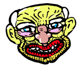 40 Wrinkles men sticker #2653718