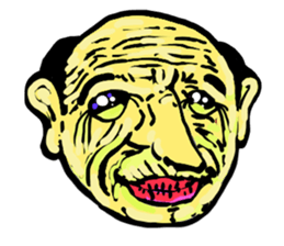 40 Wrinkles men sticker #2653721