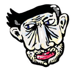 40 Wrinkles men sticker #2653752