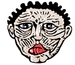 40 Wrinkles men sticker #2653753