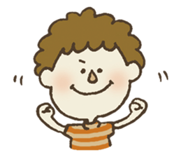 boy,girl,rabbit and bear sticker #2653963