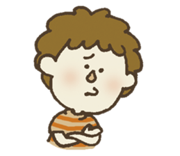 boy,girl,rabbit and bear sticker #2653976