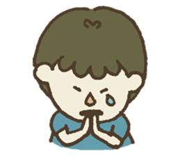 boy,girl,rabbit and bear sticker #2653980