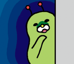 Fairy of the caterpillar and the rabbit. sticker #2654356