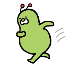 Fairy of the caterpillar and the rabbit. sticker #2654366
