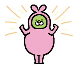 Fairy of the caterpillar and the rabbit. sticker #2654372