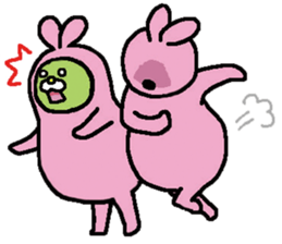 Fairy of the caterpillar and the rabbit. sticker #2654373