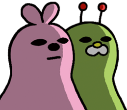 Fairy of the caterpillar and the rabbit. sticker #2654389