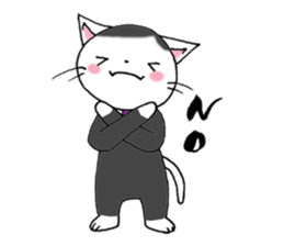 Tweet Cats vol.2 Salaryman cat sticker #2655592