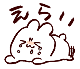 Rabbit speaks dialect of OKAYAMA sticker #2656214