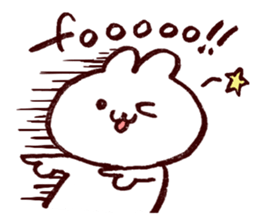 Rabbit speaks dialect of OKAYAMA sticker #2656233