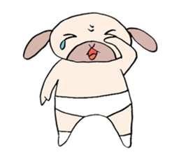 Rabbit guy. sticker #2656597