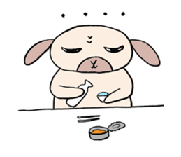 Rabbit guy. sticker #2656605