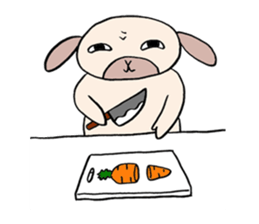 Rabbit guy. sticker #2656626