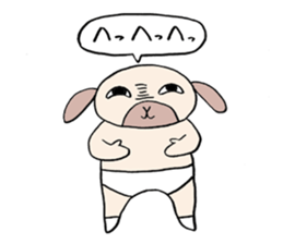 Rabbit guy. sticker #2656631