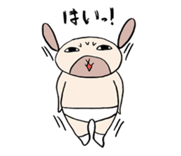 Rabbit guy. sticker #2656634