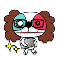 Plush toy Zombie puppy dog sticker #2656956