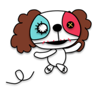 Plush toy Zombie puppy dog sticker #2656957