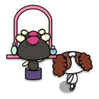 Plush toy Zombie puppy dog sticker #2656958