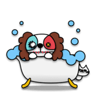 Plush toy Zombie puppy dog sticker #2656960