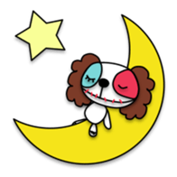 Plush toy Zombie puppy dog sticker #2656962