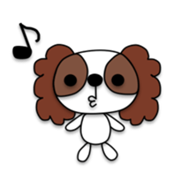 Plush toy Zombie puppy dog sticker #2656967