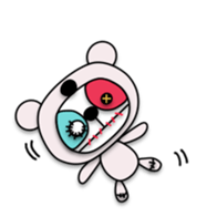 Plush toy Zombie puppy dog sticker #2656971