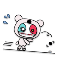 Plush toy Zombie puppy dog sticker #2656972