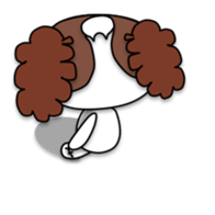 Plush toy Zombie puppy dog sticker #2656974