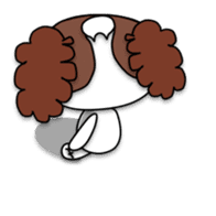 Plush toy Zombie puppy dog sticker #2656974