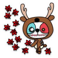 Plush toy Zombie puppy dog sticker #2656977