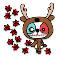 Plush toy Zombie puppy dog sticker #2656977