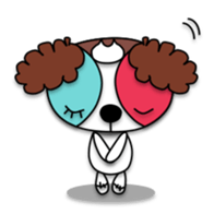 Plush toy Zombie puppy dog sticker #2656980