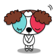 Plush toy Zombie puppy dog sticker #2656980