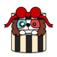 Plush toy Zombie puppy dog sticker #2656981