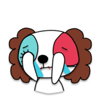 Plush toy Zombie puppy dog sticker #2656988