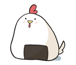 Rice ball of the chicken sticker #2657195