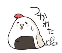 Rice ball of the chicken sticker #2657222