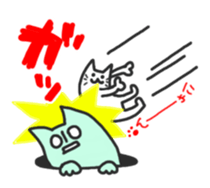 Cat from the hole sticker #2657508