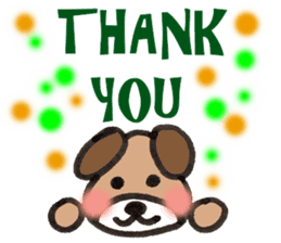 Message from Dog Tomochan. sticker #2657756