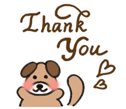 Message from Dog Tomochan. sticker #2657758