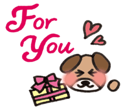 Message from Dog Tomochan. sticker #2657783