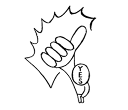 Blooded yes-man,melancholy man sometimes sticker #2658515