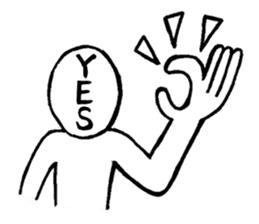 Blooded yes-man,melancholy man sometimes sticker #2658517