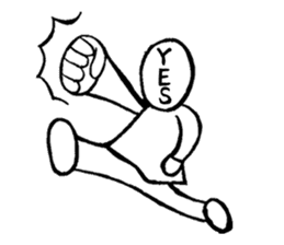 Blooded yes-man,melancholy man sometimes sticker #2658520