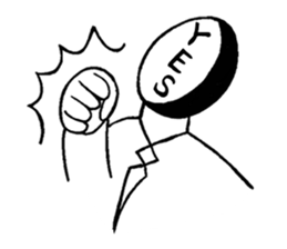 Blooded yes-man,melancholy man sometimes sticker #2658521