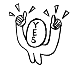 Blooded yes-man,melancholy man sometimes sticker #2658523