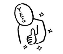 Blooded yes-man,melancholy man sometimes sticker #2658525