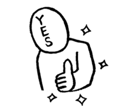 Blooded yes-man,melancholy man sometimes sticker #2658525