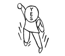 Blooded yes-man,melancholy man sometimes sticker #2658528